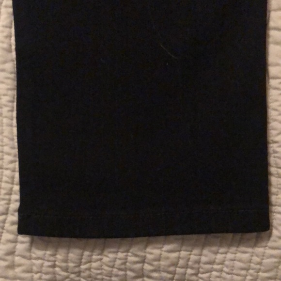 NWOT NYDJ black jeans/leggings with sparkly beaded tuxedo stripe down leg - Picture 7 of 9